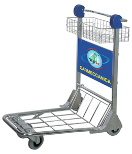 carrello portabagagli con freno